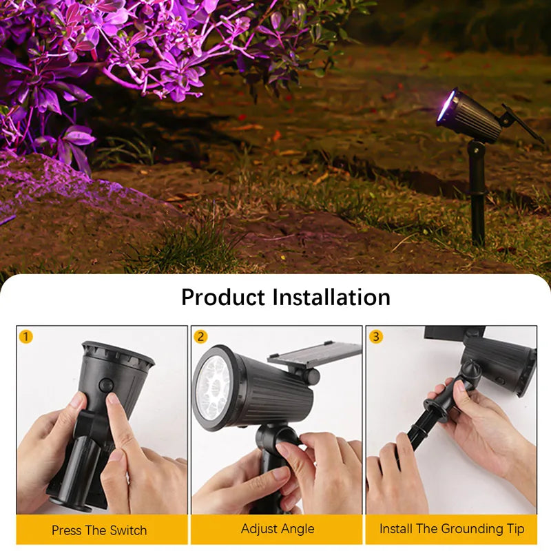 Solar Spotlights, Outdoor  Waterproof, Lawn, Deck and Pathway